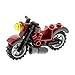 Produktbild Bausteine gebraucht 1 x Lego System Motorrad Vintage dunkel rot dunkel grau Zierleiste komplett mit Licht und Ständer 9464 60026 7306 4613117 85983pb02c01