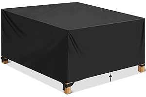 NEVERLAND Housse Salon de Jardin 115x115x70cm 420D Oxford Housse de Protection Bâche de Table Imperméable Housse Table de Jardin Housses pour mobilier de Jardin