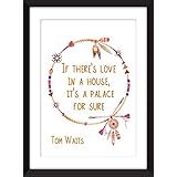 Tom Waits If There's Love in a House Lyric - Unframed Print / Ungerahmter Druck