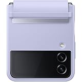 Samsung Flap Leather Cover Custodia Pieghevole in pelle per Galaxy Z Flip4, Lavanda