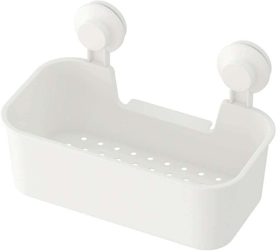 IKEA TISKEN Vantuzlu Sepet Beyaz