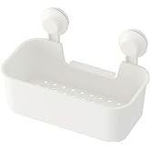 IKEA Asia Tisken Cleaning Supplies Basket with Suction Cup White, Polycarbonate Plastic