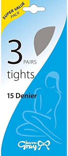 Joanna Gray Womens/Ladies 15 Denier Tights (3 Pairs)