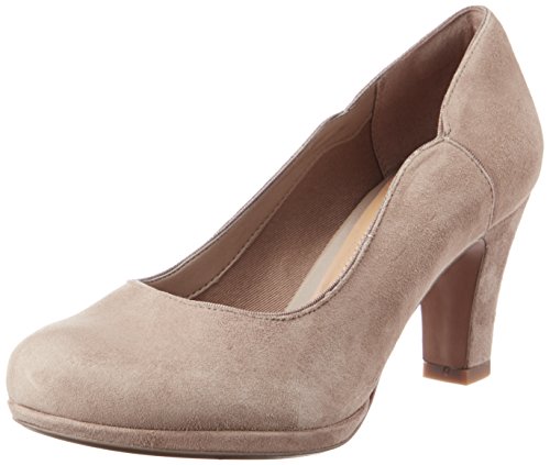 Clarks Chorus Nights, Women's Closed-Toe Pumps, Grey (pebble Suede), 5.5 UK (39 EU)