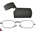Produktbild Kompakte Damen Metall Faltbar / Klappbar Lesebrille mit Etui von Mini Brille ( +3.0, Violett)