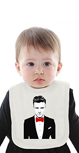 Justin Timberlake Suit Organic Baby Bib With Ties Medium