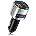 Produktbild Bluetooth FM Transmitter, Auto Bluetooth Adapter Auto Radio Transmitter Freisprecheinrichtung KFZ Audio Adapter MP3 Player, Auto Ladegerät mit QC3.0 USB Port LED Anzeige,TF Karte, Buntes Licht