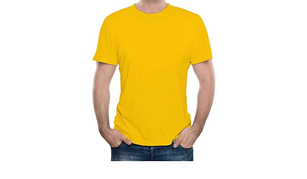 Buy Plain Golden Yellow T-Shirt 