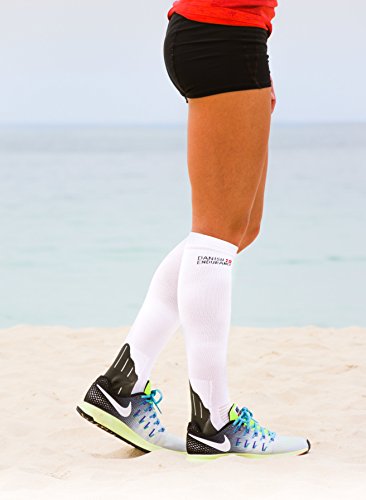 Kompressionsstrümpfe von DANISH ENDURANCE // (Weiß/Grau, EU 35-38 // UK 3-6) - 3
