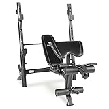 Marcy MD-867W Diamond Weight Bench with Mid-Width Rack