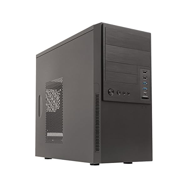 UNYKAch Caviar 6K PRO Torre Negro - Caja de ordenador (Torre, PC, Metal,SGCC, Negro, Micro ATX, 14 cm)