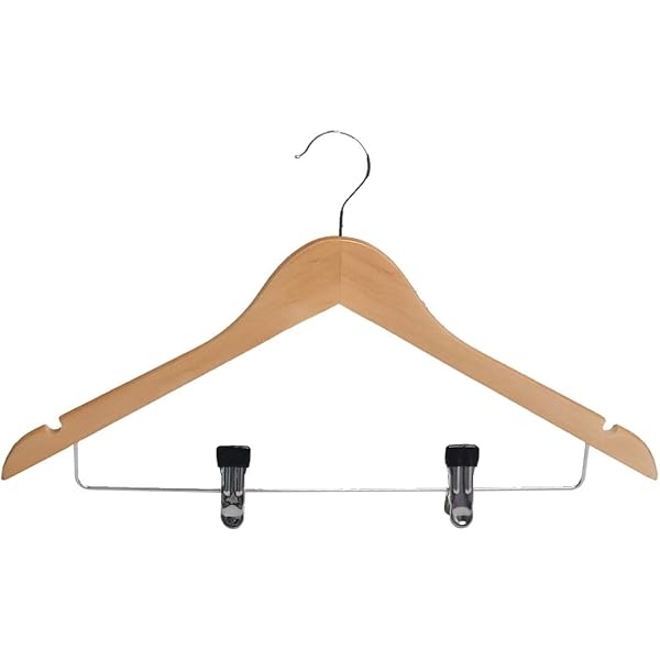 NAKATA HANGER:Made in Japan Wooden Men's Suit Hanger with a Felt