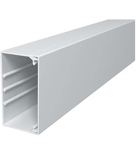 Canal D'Installation PVC 40x60 Mm - Longueur 2 Mètres - Gris - Pour Câbles Électriques