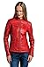 Produktbild Urban Leather Coole Kurze Biker Damen Lederjacke LB01, Rot, Große : 4XL