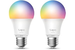 ‎TAPO Tapo TP-Link smarthome E27 Glühbirne, glühbirnen, Mehrfarbrige smart lampe, zubehör, kompatibel mit Alexa, Google Assistant, App, energiesparend, Kein Hub notwendig (2 Pack)