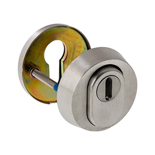 Bague de protection de cylindre | ES1 (WK2) + certification protection contre le feu | en acier inoxydable V2A mat