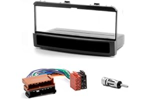 CARAV 11-048-9 6 DIN Autoradio Façade d'autoradio avec compartiment de rangement DVD Dash Kit d'installation pour Fiesta, Focus ; Galaxy, Mondeo ; Cougar, Puma ; Escape, Maverick, Explorer - Transit/S-Type