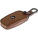 Price comparison product image PhoneNatic car key Genuine leather stitched case for 4-button remote for BMW 3er E90, 5er F10 und 7er F01 in light brown 4-button