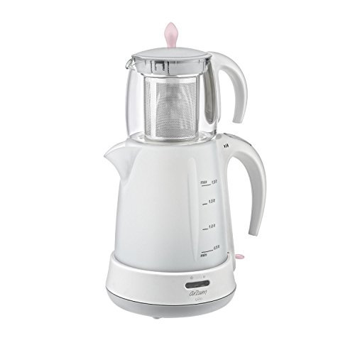 Arzum Cayci Teemaschine Teekocher Caydanlik in Weiß-Pink - NEU