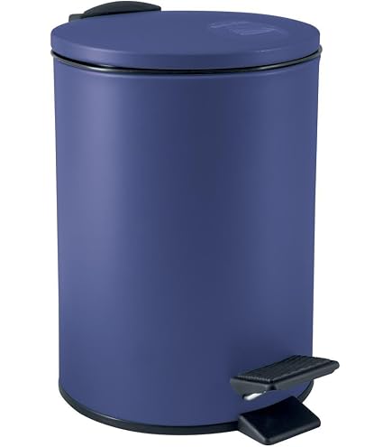 Poubelle De Salle De Bain à Pédale 3 Litres - Design Sydney Argent Satiné, Avec Seau Intérieur Amovible En Plastique Recyclé
