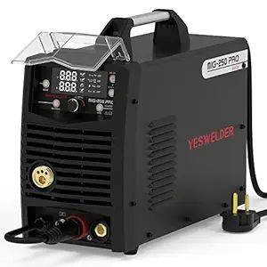 YESWELDER MIG-250 PRO Aluminum MIG Welder, 250Amp 220V, Gas MIG Gasless Flux Core Welding Machine MIG/Lift TIG/Stick 3 in 1 Welder, Spool Gun Compatible