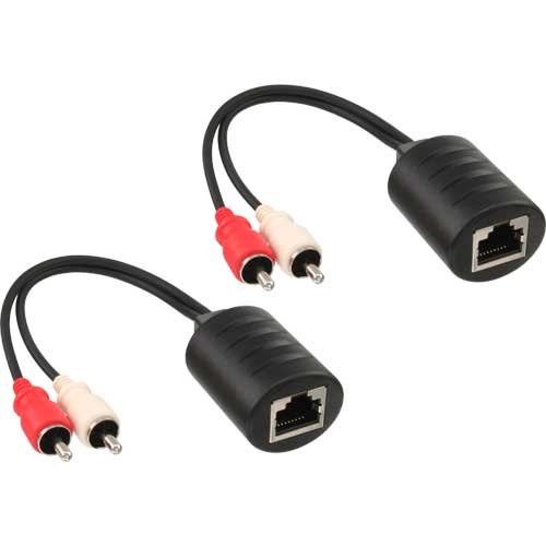 InLine 89001 Audio über RJ45 passiv Adapter (2-er Pack)
