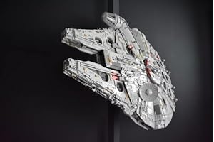 FiguWorld FalconHolder die Acryl Halterung kompatibel mit Lego Millennium Falcon Star Wars Set 75192