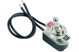 SWITCH ELECTRONICS On-Off Prewired Toggle Switch SPST 6A Hobby DIY Electronics Electrical