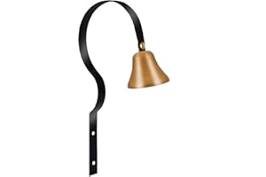 DIVISTAR Metal Shop Keeper's Bell Doorbell Call Bell Dog Training Bell Wall Mounted Home Decoration