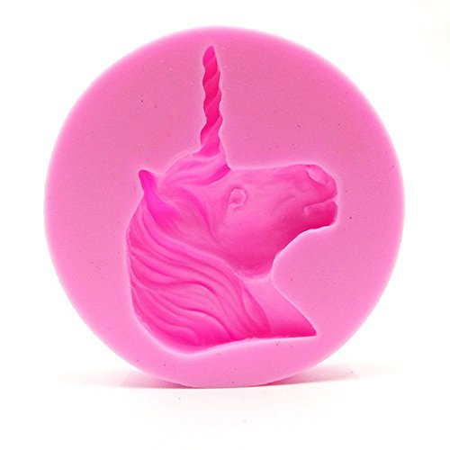 HENGSONG Süßes Einhorn Back Formen für Keks Schokoladen Kuchen, Silikon - 4