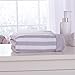Clair de Lune Candy Stripe Knitted Blanket, Grey