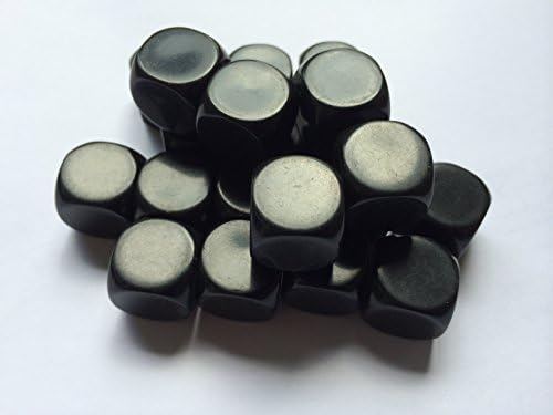 Blank Dice pack of 20 Re-writeable Black