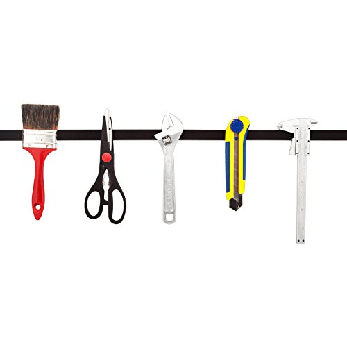 Purovi® 1m Klettband selbstklebend, Flausch & Haken, 20mm breit, schwarz - 5