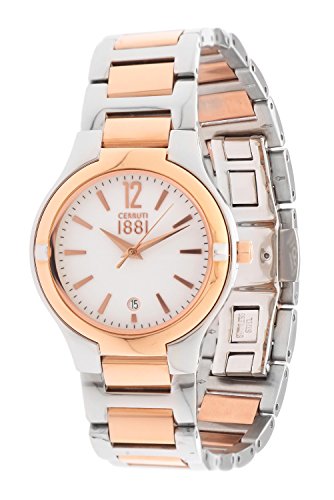 Cerruti Damen-Armbanduhr Analog Quarz Edelstahl CRM106STR01MRT