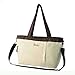 Paonies Mummy Handbag Baby Diaper Nappy Tote Nursery Changing Bag for Travel Holiday (beige)