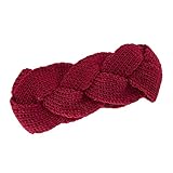 Neu Verdrehen Häkelarbeit Gestrickt Stirnband Damen Haarband, LEEDY Mädchen Warme Wolle Einfarbig Retro Gehörschutz Hut Kopfband Headband Stirnbänder Kopfbedeckung