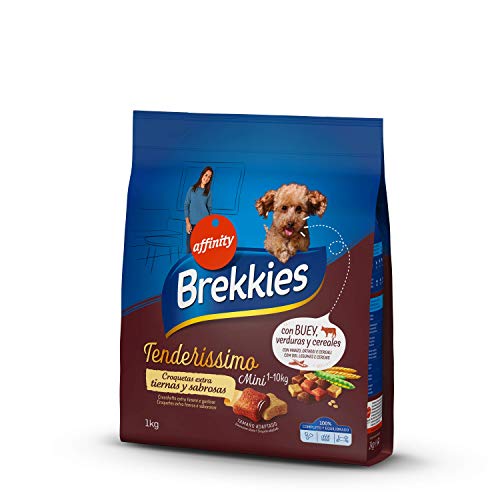 Brekkies Pienso Tenderissimo para Perros Mini con Buey, Verduras y Cereales - 1000 gr