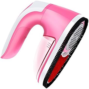 ELFINA Electric Lint Remover Fabric Shaver Battery Rechargeable Removable -- Pink