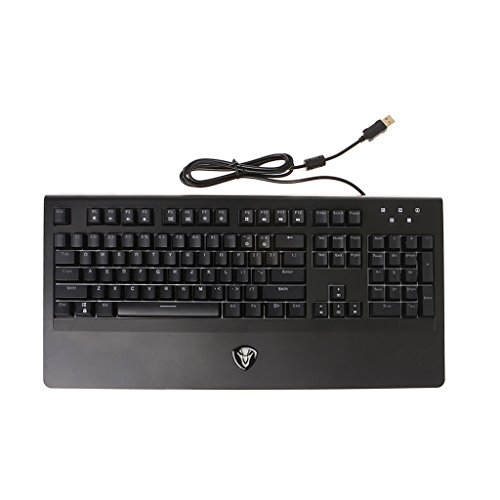 Preisvergleich Produktbild Qiman K11 104 Key USB verdrahtete LED-hintergrundbeleuchtete Achsen-Spiel-mechanische Tastatur für Schreibtisch
