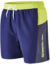 Short bañador Speedo deportivo para hombres, hombre, Sport Splice, azul marino y verde, Large/16-Inch