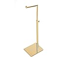 Gold Mirror Surface Stainless Steel Adjustable Handbag Display Stand Holder Racks
