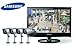 Produktbild SAMSUNG Videoüberwachung Set 8 Kanal H.264 DVR im 22" Monitor 4 Überwachungskameras SME-4220P