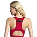 Produktbild Yvelands Damen Yoga-BH Einteiler Sport-BH atmungsaktiv Fitness 1/2 BH Yoga-BH mit Tasche(Rot,M)