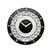 Produktbild Goebel Floral Wanduhr, Küchenuhr, Glas, schwarz-weiß, 30,5 x 30, 5 cm,