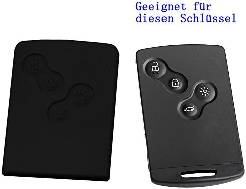 rotsale Silicone Case for Car Key With 3 Buttons; Compatible with Volkswagen, Seat or Skoda; 1 unit