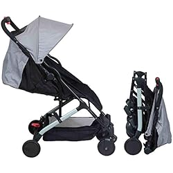 Poussette bébé compacte naissance YUKO (Grise)