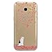 Produktbild TPU Silikon Hülle für Samsung Galaxy A3 A320 2017 ,Aearl Weich Dünn Kristall Klar Transparent Handyhülle Schale Netter Druck Schutz Case Anti Schock Cover Schutzhülle mit Displayschutzfolie für Samsung Galaxy A3 2017 - Kirschblüte Katze