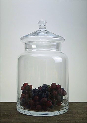 Large Glass Jar with a Lid Storage Container Pasta Sweet Candy Height 34 cm