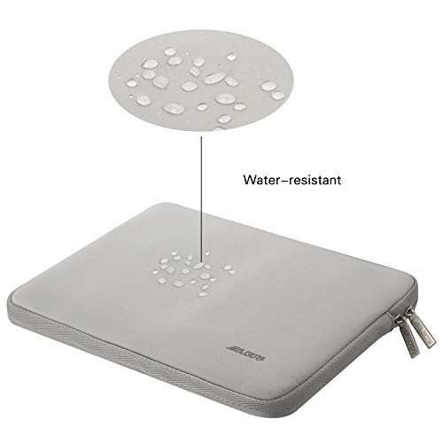 MOSISO Wasserresistente Lycra Laptop Hülsen Beutel Abdeckung für 11-11,6 Zoll MacBook Air, Ultrabook Netbook Tablette mit einem kleinen Fall, Grau - 4