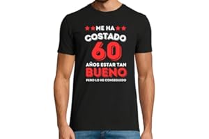 latostadora Camisetas Regalo 60 Cumpleaños Hombre - Camiseta 60 Años Hombre - Camiseta Graciosa Regalo Cumple - Regalos Originales Hombre 60 años - Ideas para Cumpleaños 60 Años